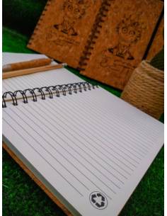 Libreta anillas corcho