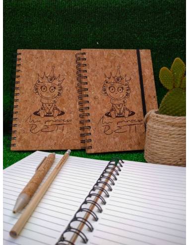 Libreta anillas corcho