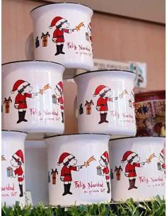 Taza de Cerámica Vintage Princesa Navidad