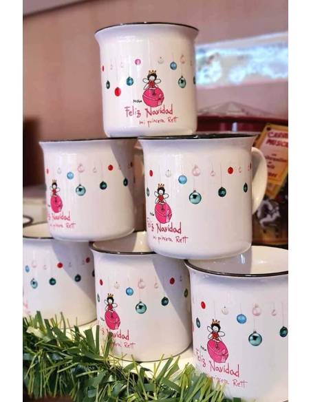 Taza Bolas de Navidad Princesa Rett